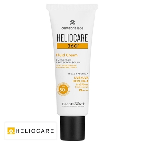 Heliocare 360° Ecran Solaire en Fluide-Crème Spf50 – 50ml