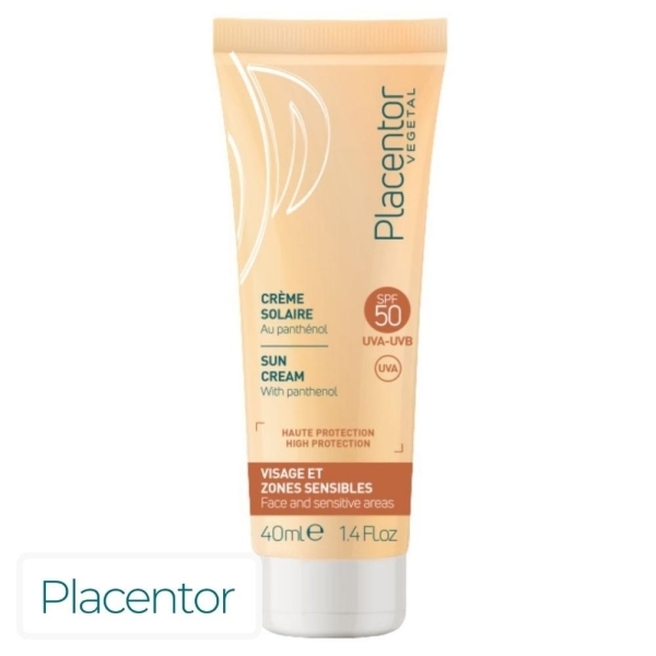 Placentor Ecran Solaire en Crème Invisible Spf50 – 40ml