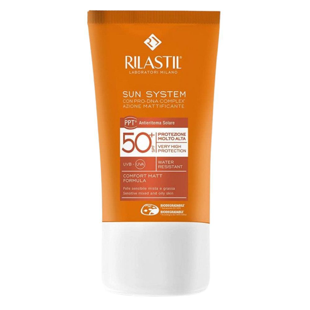 Rilastil Sun System Ecran Solaire en Fluide Matifiant Invisible Spf50 – 40ml