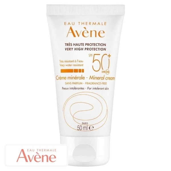 Avène Ecran Solaire en Crème Minérale Invisible Spf50 – 50ml