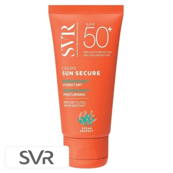 SVR Sun Secure Ecran Solaire en Crème Hydratante Biodégradable Spf50 – 50ml