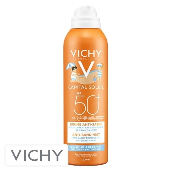 Vichy Capital Idéal Soleil Ecran Solaire en Brume Anti-Sable Spf50 – 200ml