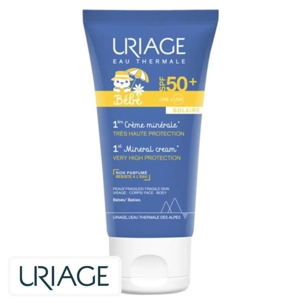 Uriage Bébé 1ère Ecran Solaire en Crème Minérale Spf50 – 50ml