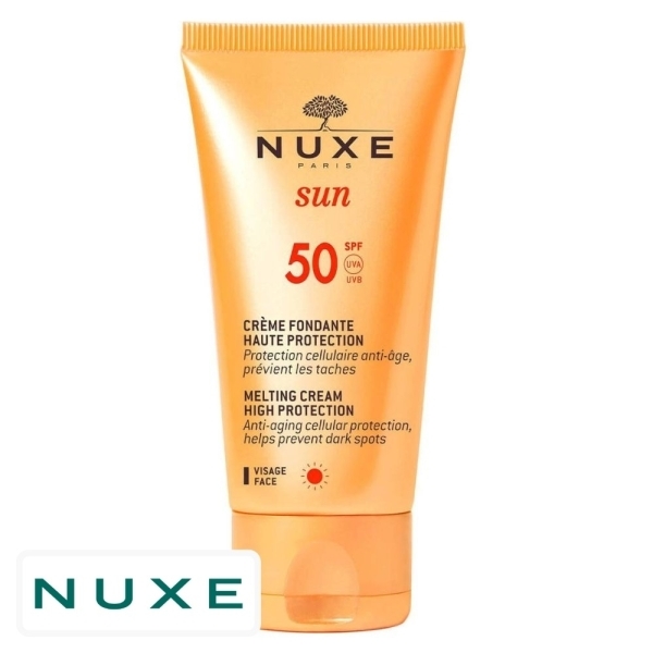 Nuxe Sun Ecran Solaire en Crème Fondante Invisible Visage Spf50 – 50ml