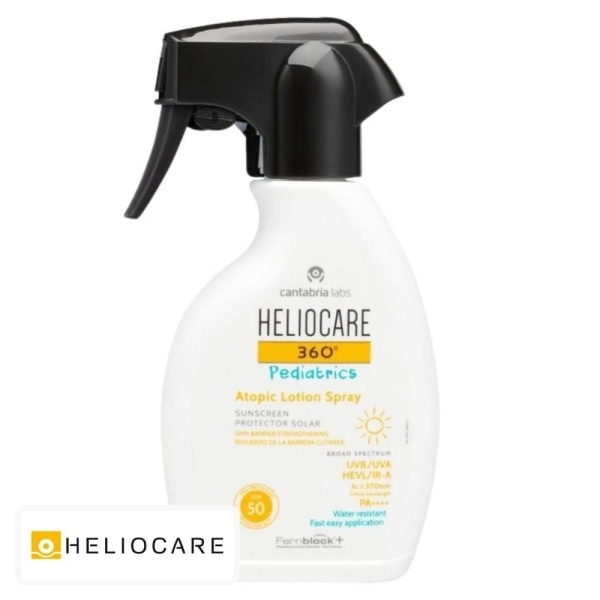 Heliocare 360° Pediatrics Ecran Solaire en Lotion-Spray Peaux Atopiques Spf50 – 250ml