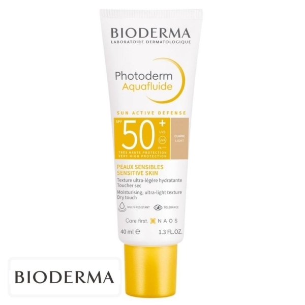 Bioderma Photoderm Aquafluide Ecran Solaire Teinté Claire Spf50 – 40ml