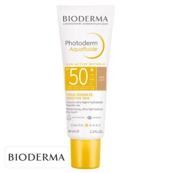 Bioderma Photoderm Aquafluide Ecran Solaire Teinté Doré Spf50 – 40ml