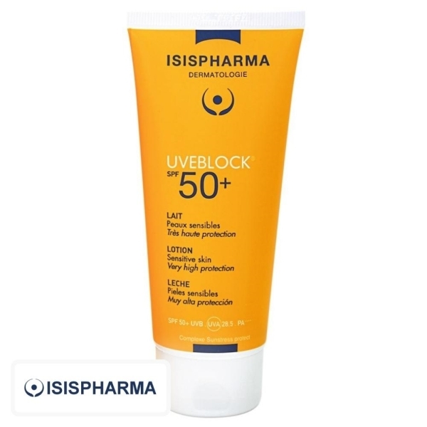 Isispharma UVEBlock Ecran Solaire en Lait Invisible Spf50 – 100ml