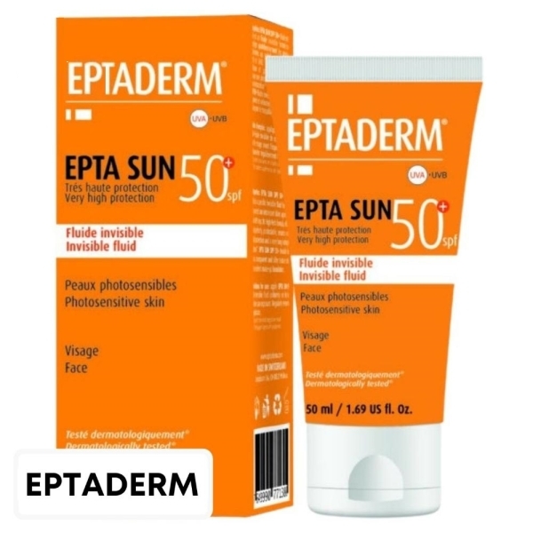 Eptaderm Epta Sun Ecran Solaire Fluide Invisible Spf50 – 50ml