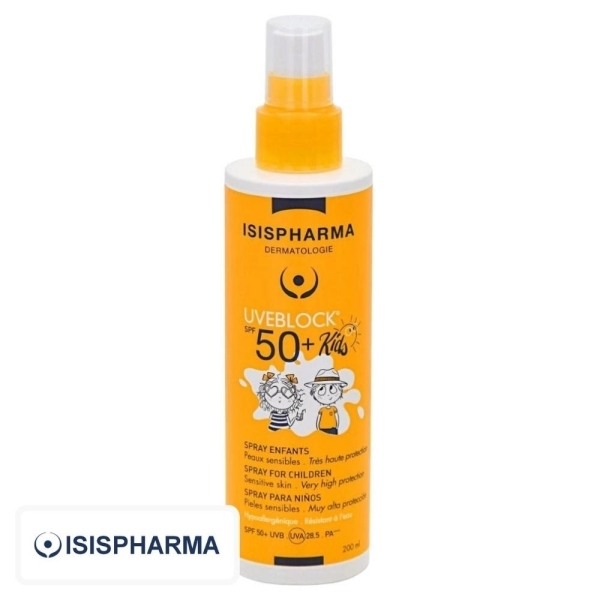 Isispharma UVEBlock Ecran Solaire en Spray Invisible Pour Enfants Spf50 – 200ml