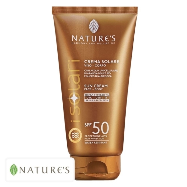 Nature’s iSolari Ecran Solaire Invisible en Crème Visage & Corps Spf50 – 150ml