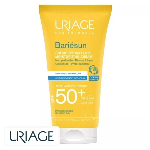 Uriage Bariésun Ecran Solaire en Crème Hydratante Non Parfumée Invisible Spf50 – 50ml