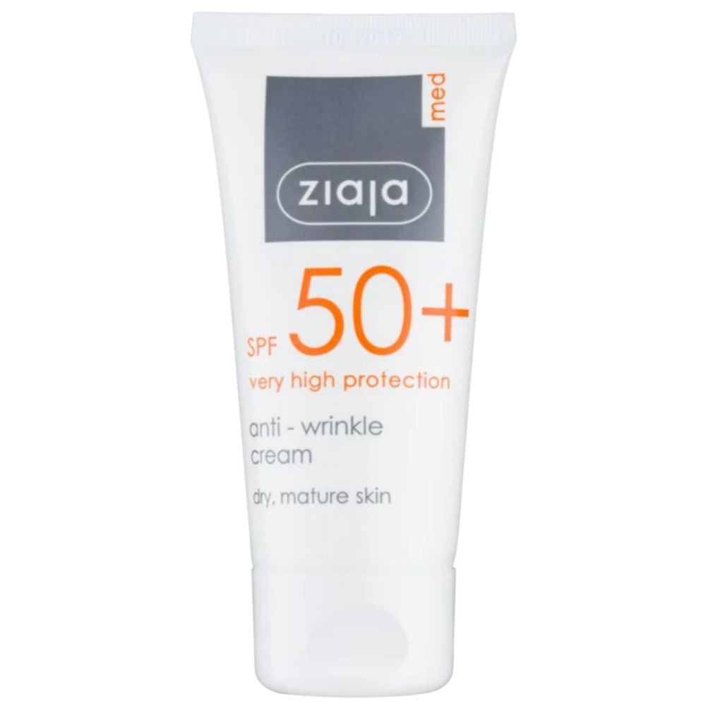 Ziaja Med Ecran Solaire en Crème Anti-Rides Invisible Spf50 – 50ml