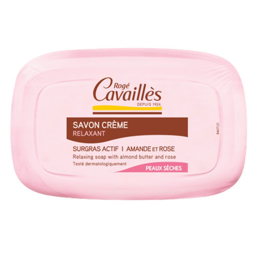 Rogé Cavaillès Savon Crème Relaxant Amande & Rose – 115g