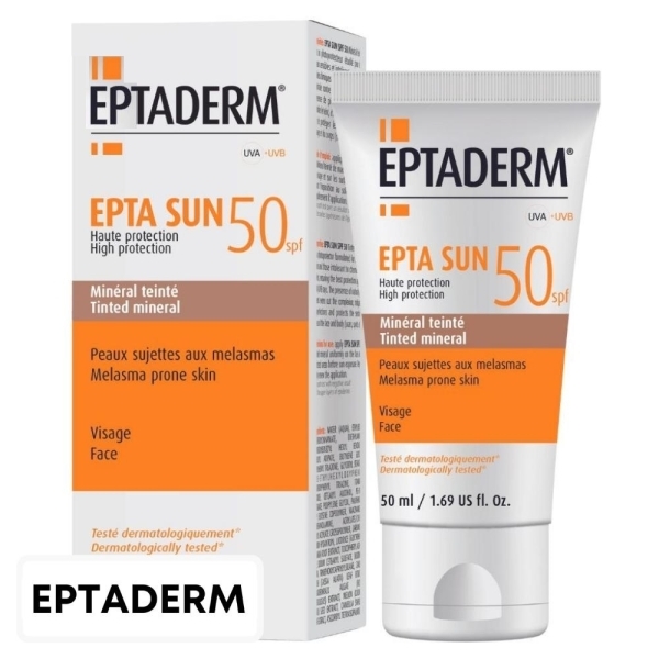 Eptaderm Epta Sun Ecran Solaire Minéral Teinté Spf50 – 50ml