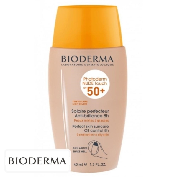 Bioderma Photoderm Nude Touch Ecran Solaire Perfecteur Anti-Brillance 8h Teinté Doré Spf50 – 40ml