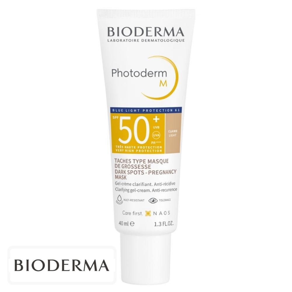 Bioderma Photoderm M Ecran Solaire en Gel-Crème Anti-Taches Clarifiante Teintée Claire Spf50 – 40ml