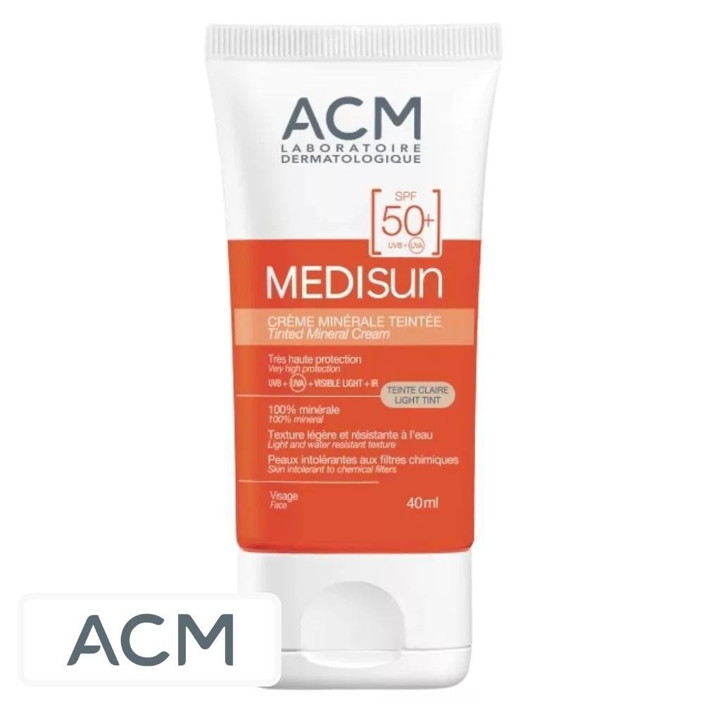 ACM Medisun Ecran Solaire en Crème Minérale Teintée Spf50 – 40ml