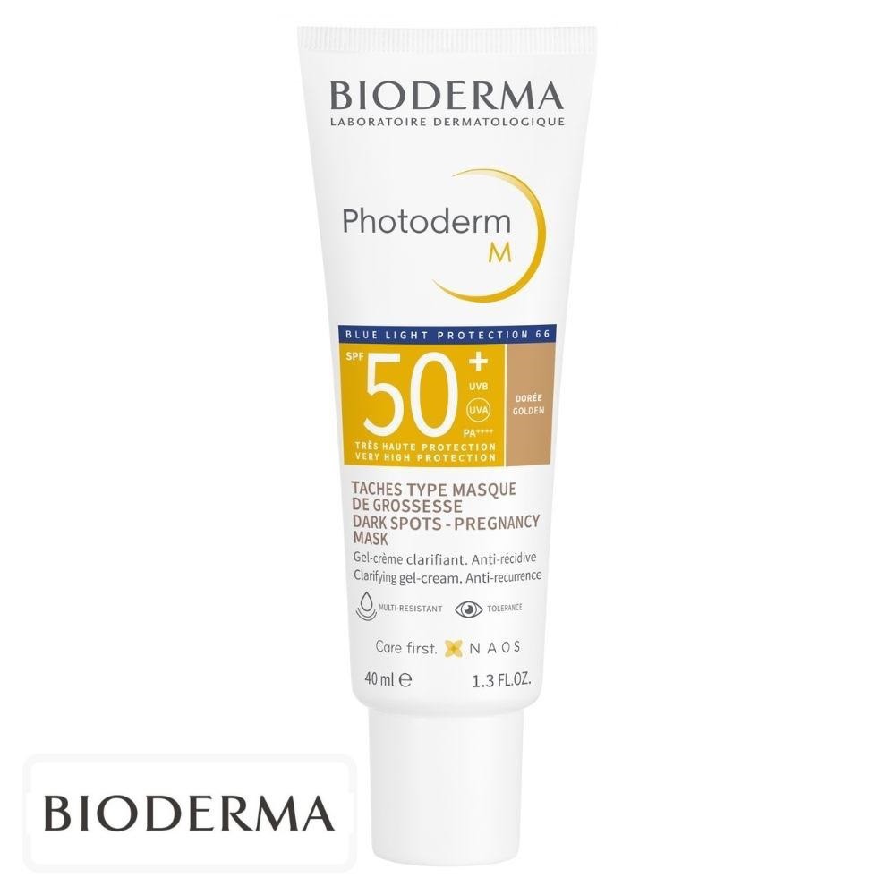 Bioderma Photoderm M Ecran Solaire en Gel-Crème Anti-Taches Clarifiante Teintée Dorée Spf50 – 40ml