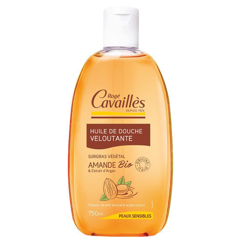 Rogé Cavaillès Huile Douche Surgras Veloutante Argan & Amande – 750ml