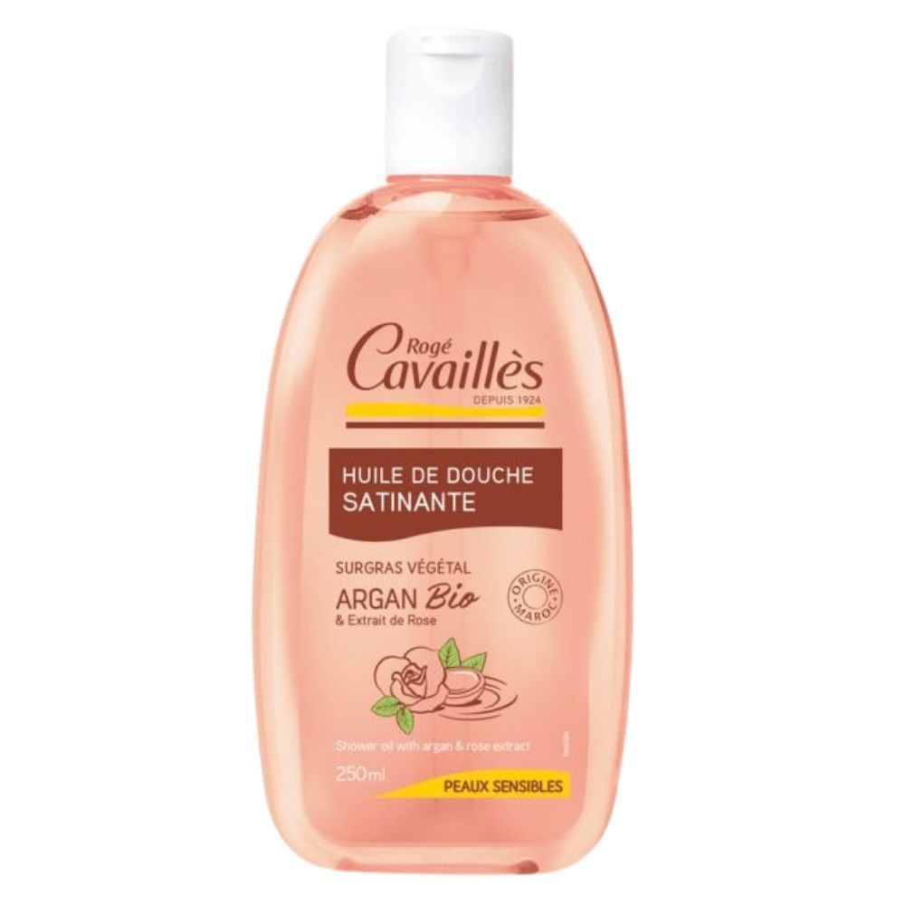 Rogé Cavaillès Huile Douche Surgras Satinante Argan & Rose – 250ml