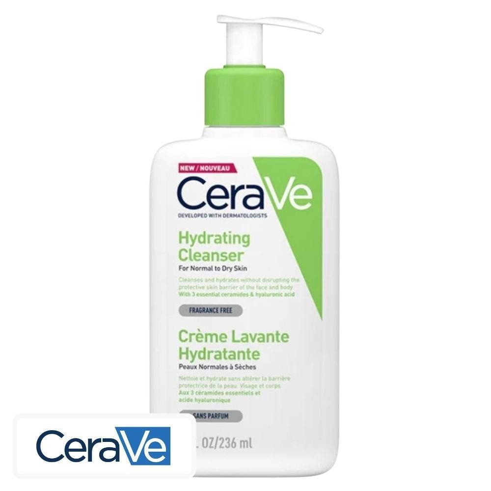 CeraVe Crème Lavante Hydratante Peaux Normales à Sèches – 236ml