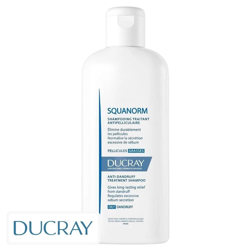 Ducray Squanorm Shampooing Traitant Anti-Pelliculaire Pellicules Grasses – 200ml