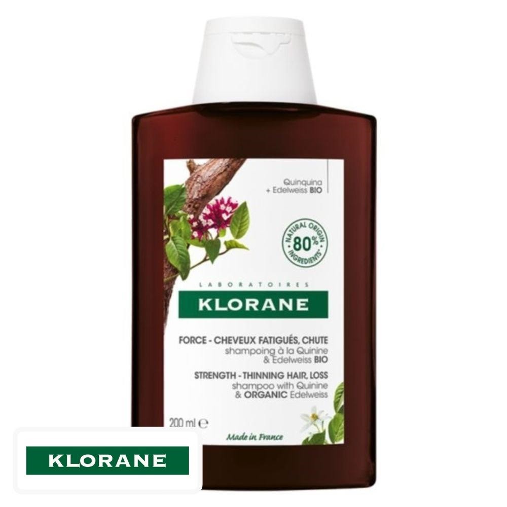 Klorane Quinine & Edelweiss Bio Shampooing Fortifiant – 200ml