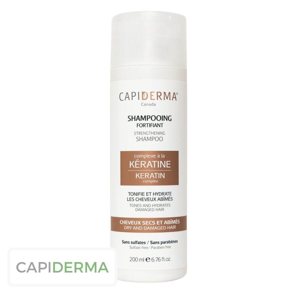 Capiderma Shampooing à la Kératine Fortifiant Tonifiant & Hydratant – 200ml