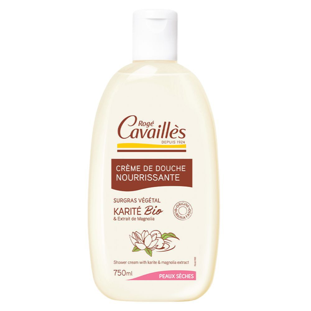 Rogé Cavaillès Crème de Douche Nourrissante Beurre Karité & Magnolia – 750ml