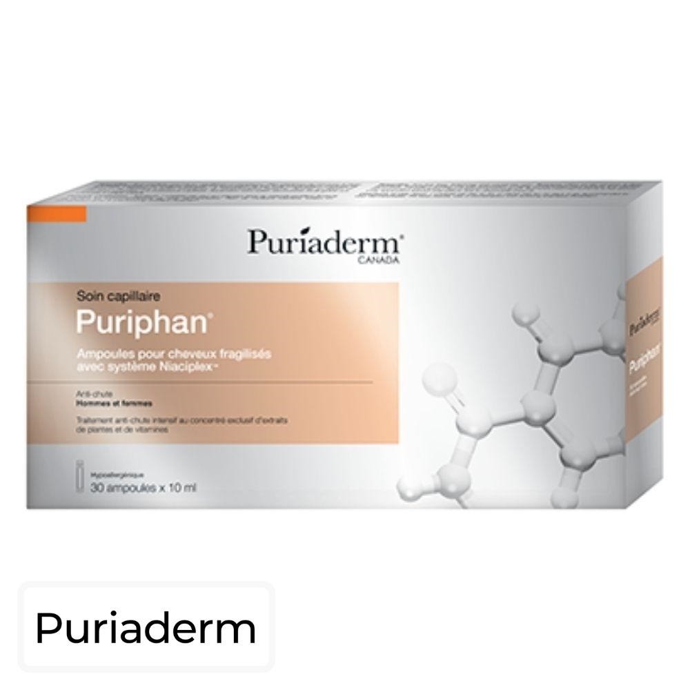 Puriaderm Puriphan Cheveux Fragilisés – 30 ampoules