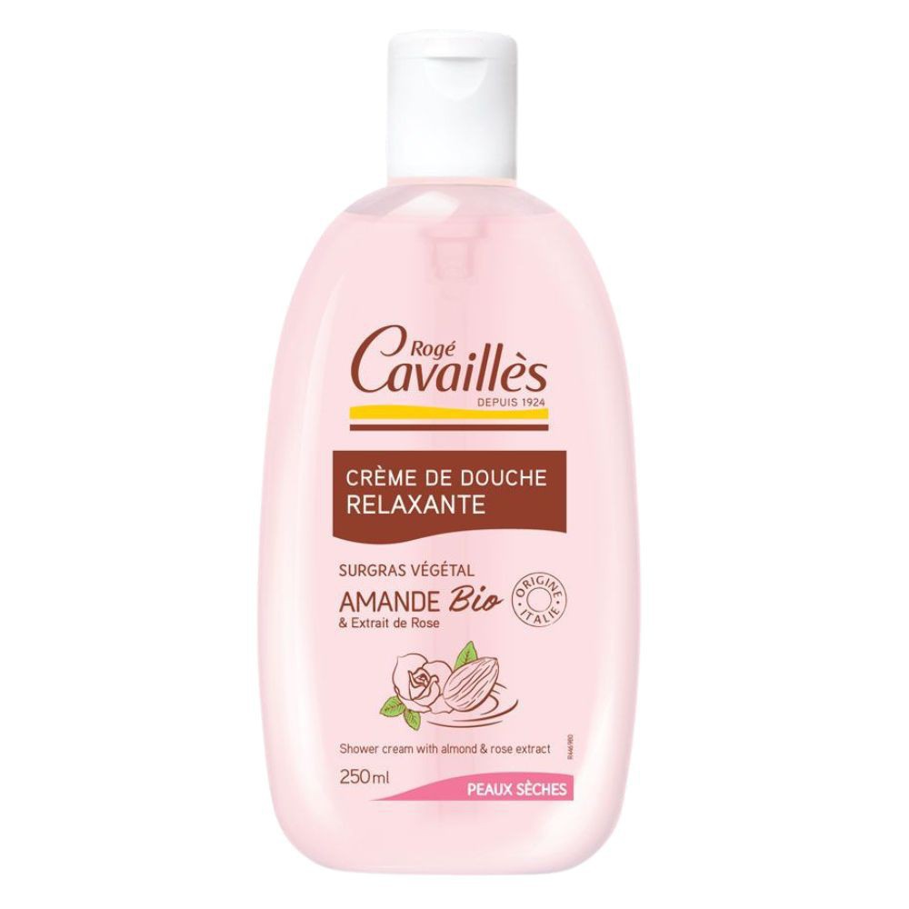 Rogé Cavaillès Crème de Douche Relaxante Beurre Amande & Rose – 250ml