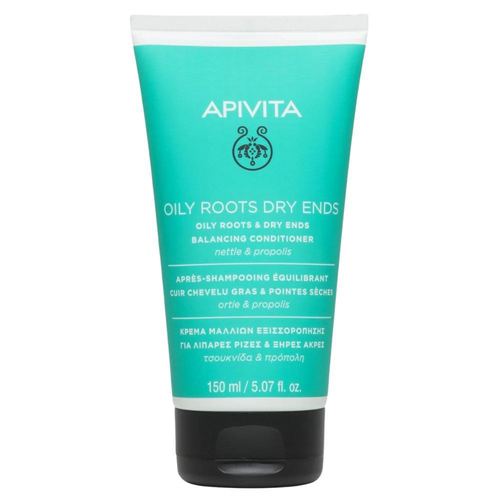 Apivita Après-Shampooing Équilibrant Cuir Chevelu Gras & Pointes Sèches – 150ml