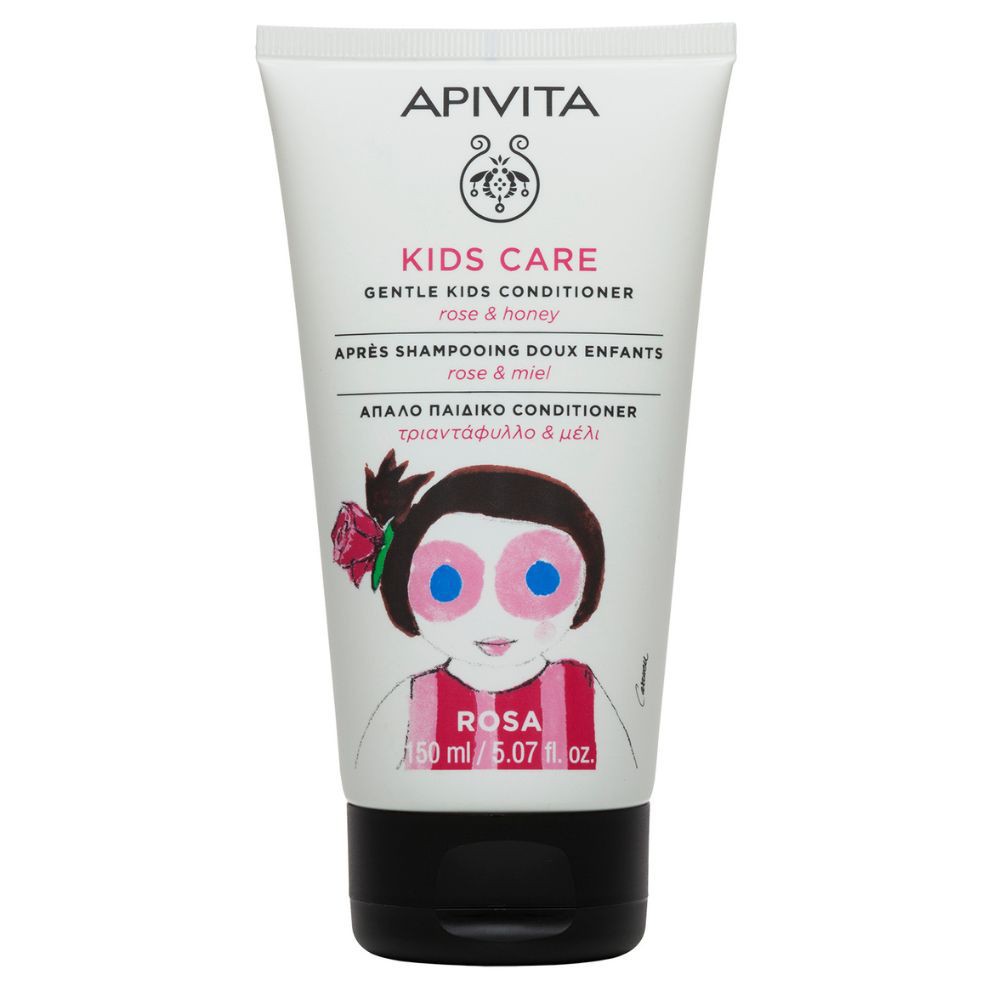 Apivita Kids Care Après-Shampooing Doux Enfants Rose & Miel – 150ml