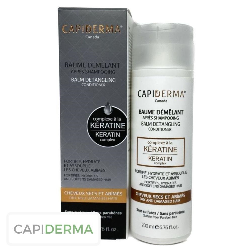 Capiderma Kératine Baume Démêlant Après-Shampooing – 200ml