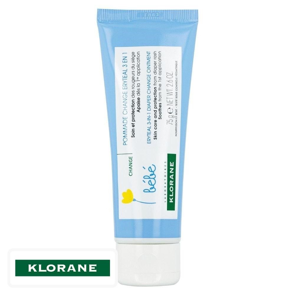 Klorane Bébé Eryteal 3 en 1 Pommade de Change – 75g