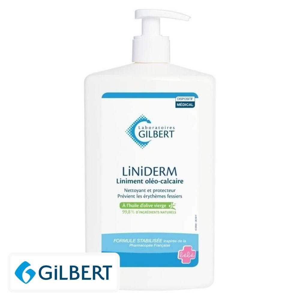 Gilbert Liniderm Liniment Oléo-Calcaire pour le Change Pompe – 1L