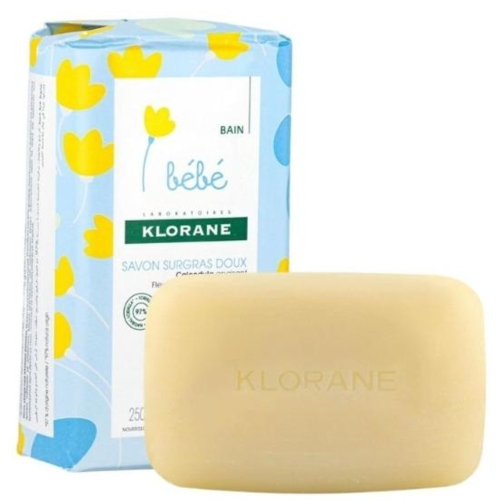 Klorane Bébé Savon Surgras Doux au Calendula – 250g