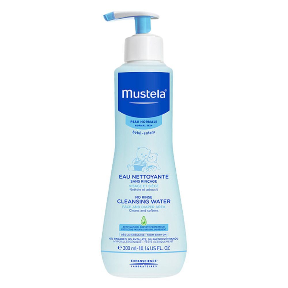 Mustela Eau Nettoyante sans Rinçage Nettoie & Adoucit Peau Normale – 300ml