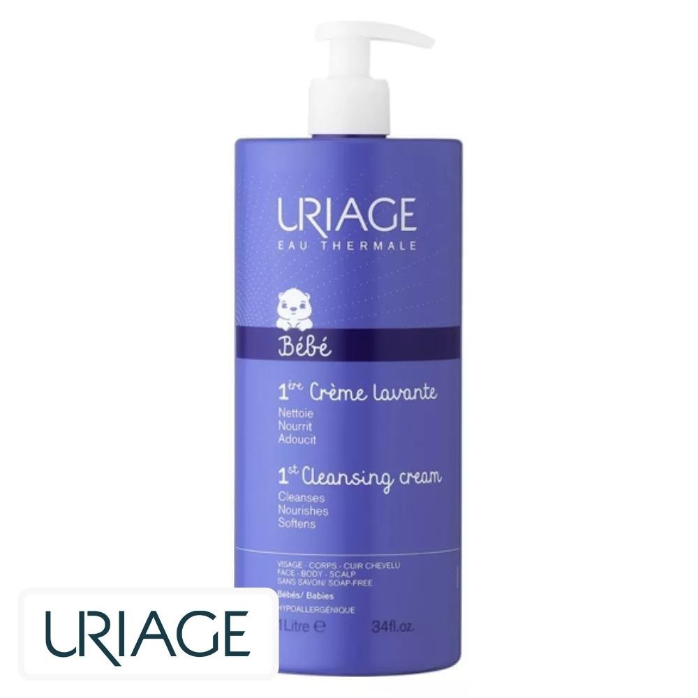 Uriage Bébé 1ère Crème Lavante Moussante Sans Savon – 1L