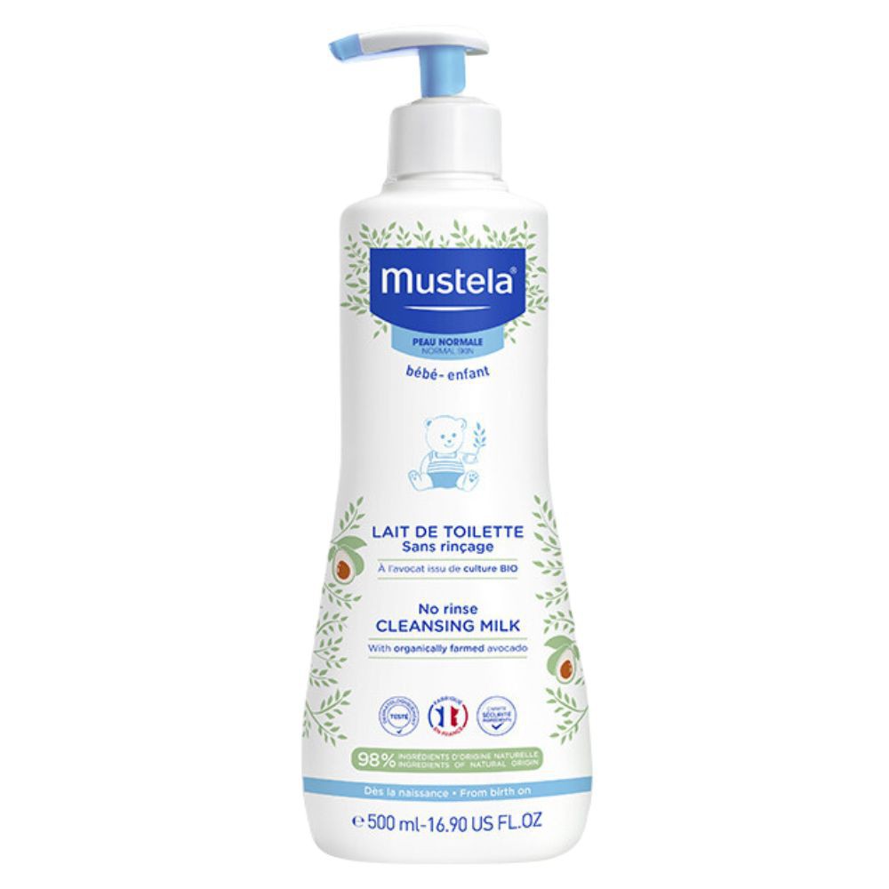 Mustela Lait de Toilette sans Rinçage Peau Normale – 500ml