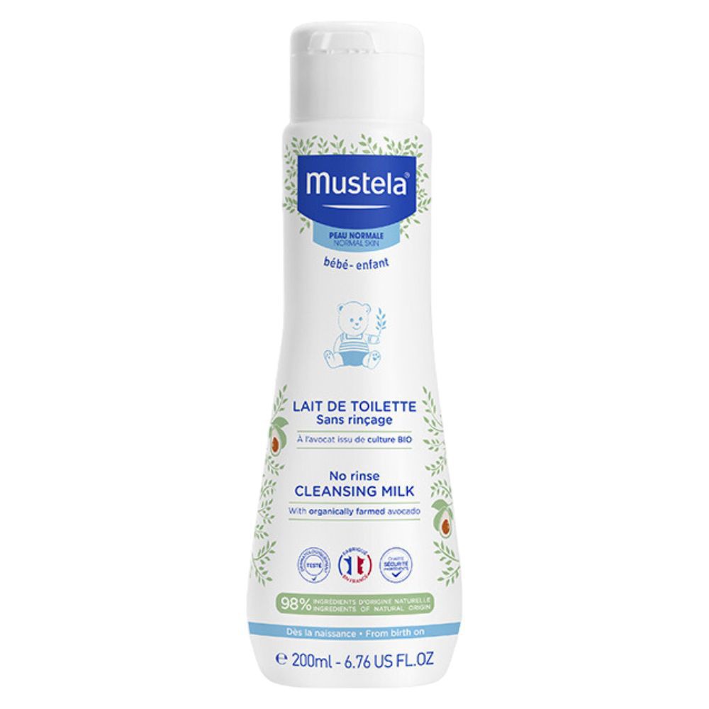 Mustela Lait de Toilette sans Rinçage Peau Normale – 200ml