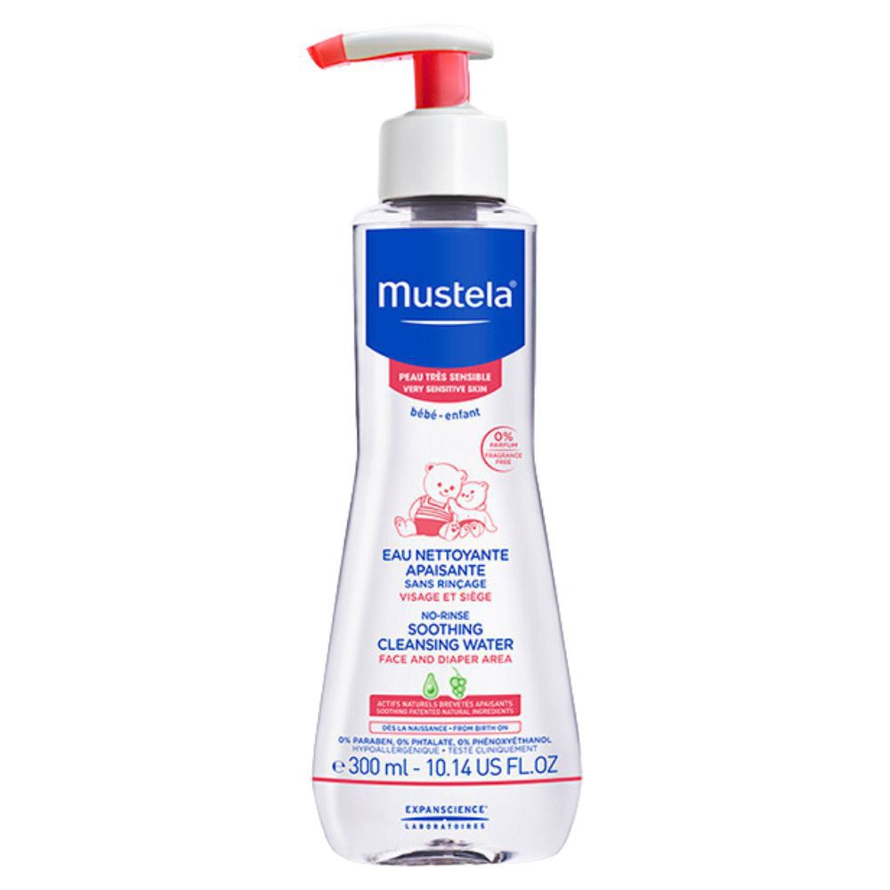 Mustela Eau Nettoyante Apaisante sans Rinçage Peau Sensible – 300ml