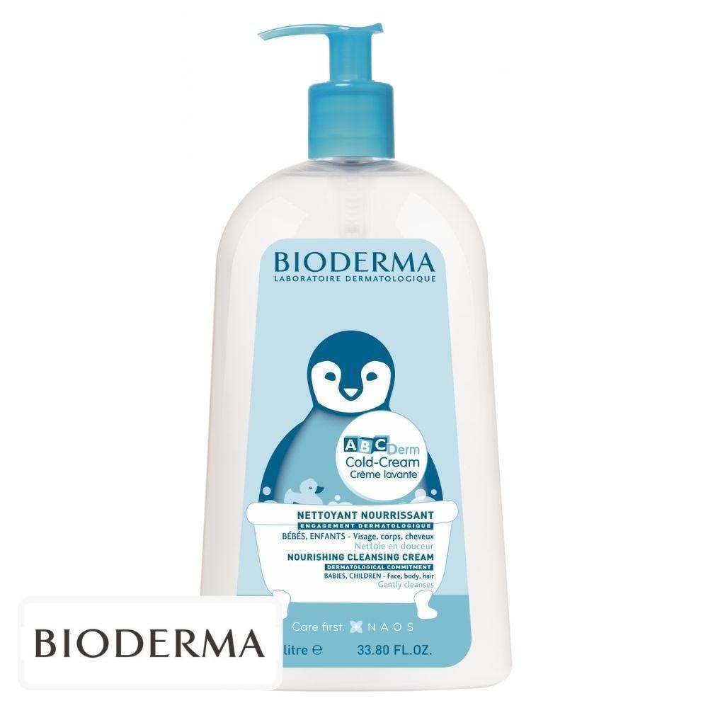 Bioderma ABCDerm Cold-Cream Crème Lavante Nettoyante Nourrissante – 1L