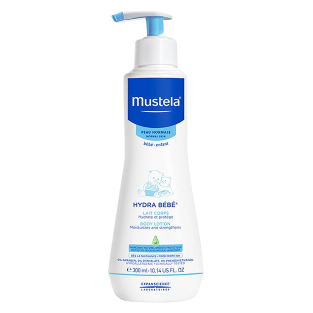 Mustela Hydra Bébé Lait Corps Hydrate & Protège Peau Normale – 300ml