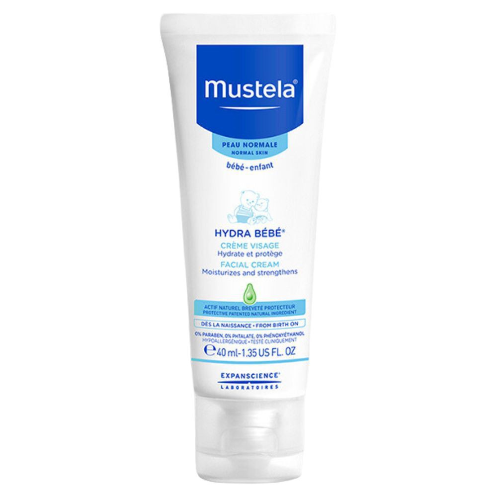 Mustela Hydra Bébé Crème Visage Hydrate & Protège Peau Normale – 40ml