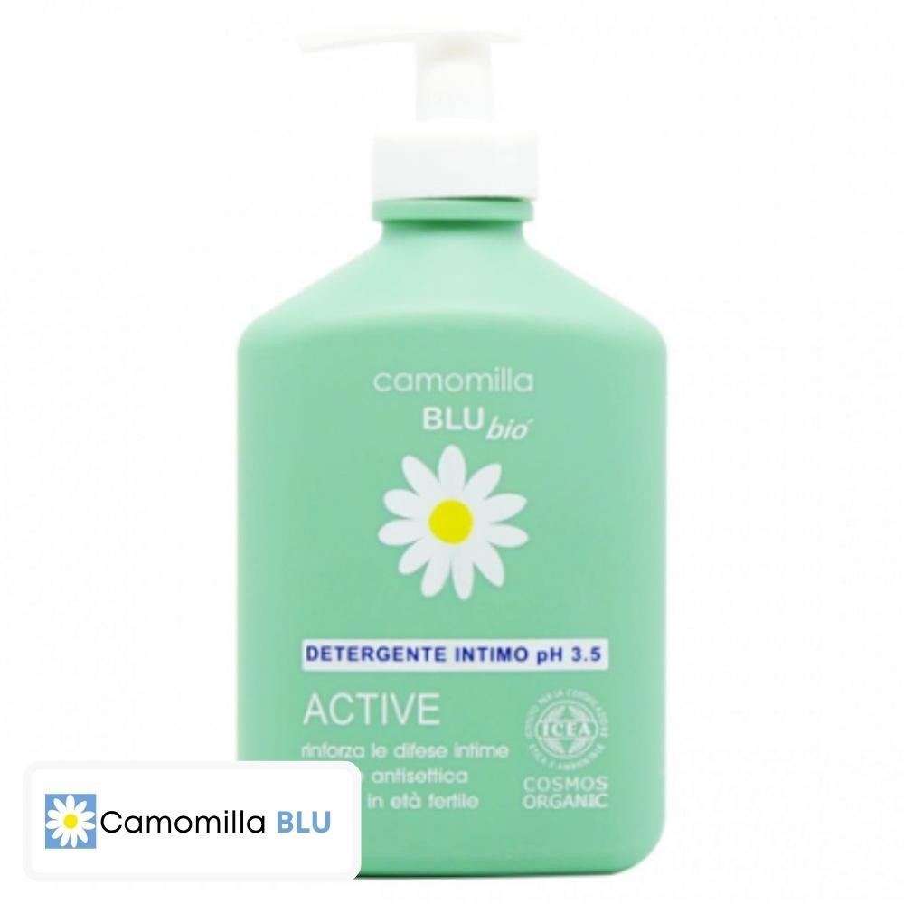 Camomilla Blu Active Nettoyant Intime Biologique Cosmos Organic Ph 3.5 – 300ml