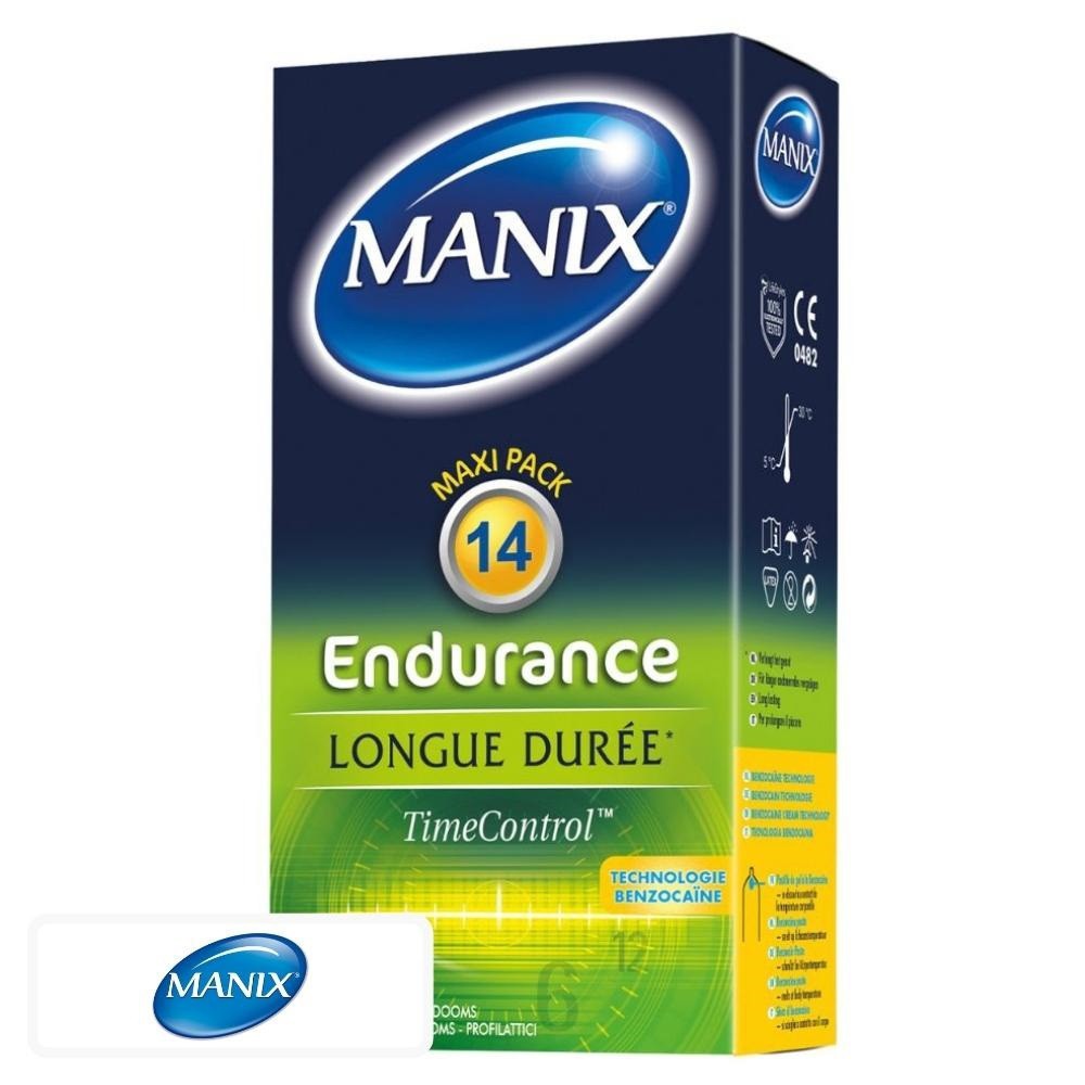 Manix Endurance Préservatifs Longue Durée TimeControl – 14 unités