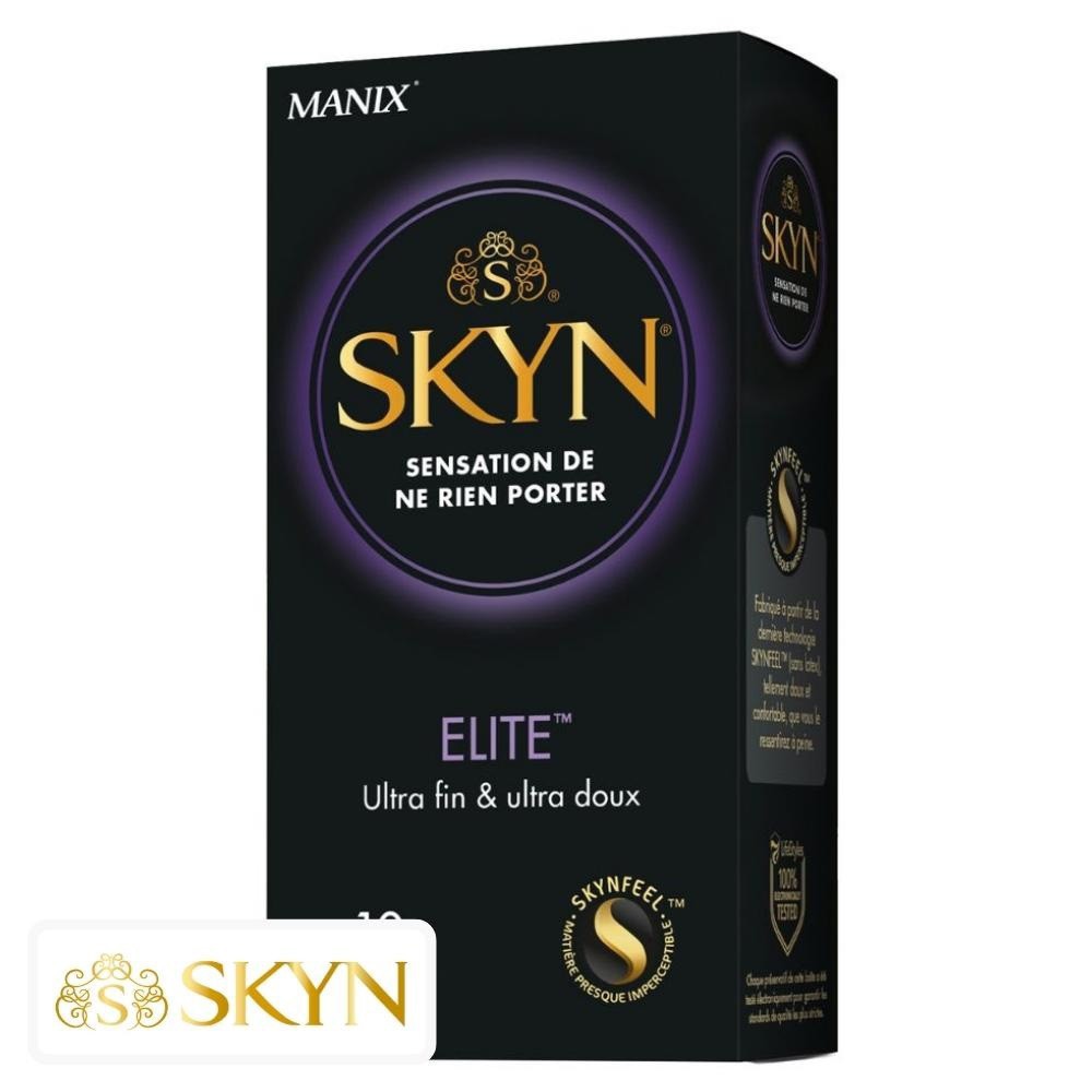 Manix Skyn Elite Préservatifs Ultra-Fins & Ultra-Doux – 10 unités