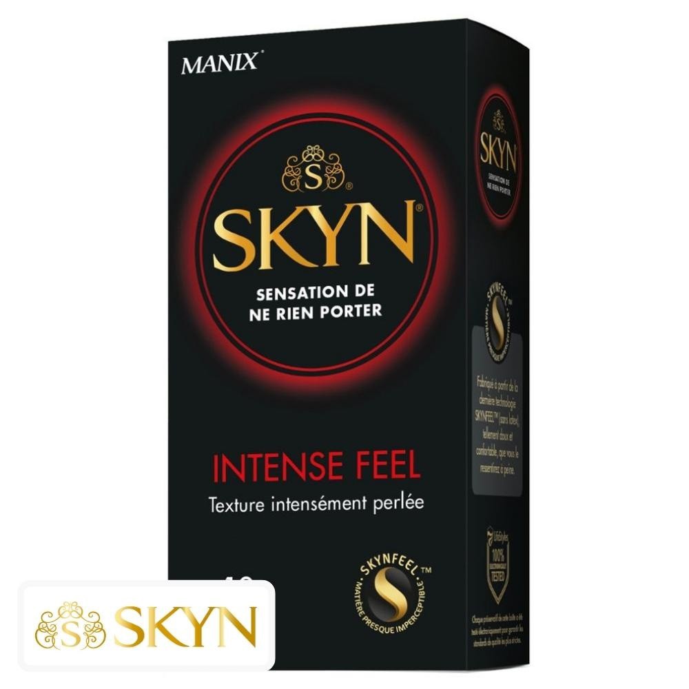 Manix Skyn Intense Feel Préservatifs Perlés – 10 unités